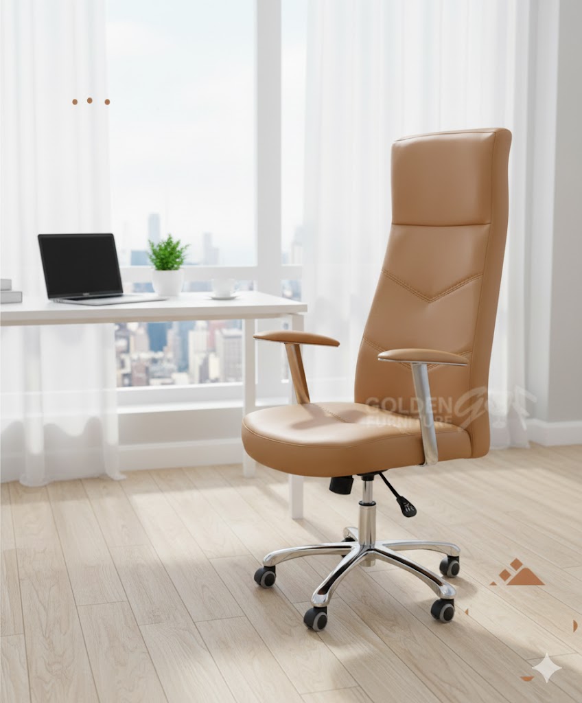 كرسي مدير جلد عالى موديل سيمبل