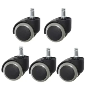 طقم  عجل  كراسى  مكتب 5 قطع لون  اسود فى رمادى