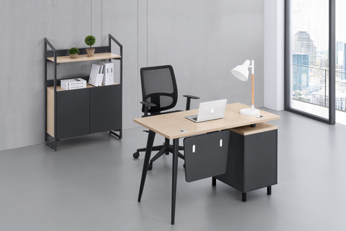 مكتب كمبيوتر خشب فى معدن كود GLD 0064