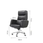 ⁦كرسى مدير جلد مستورد كود B-26⁩ - الصورة ⁦5⁩