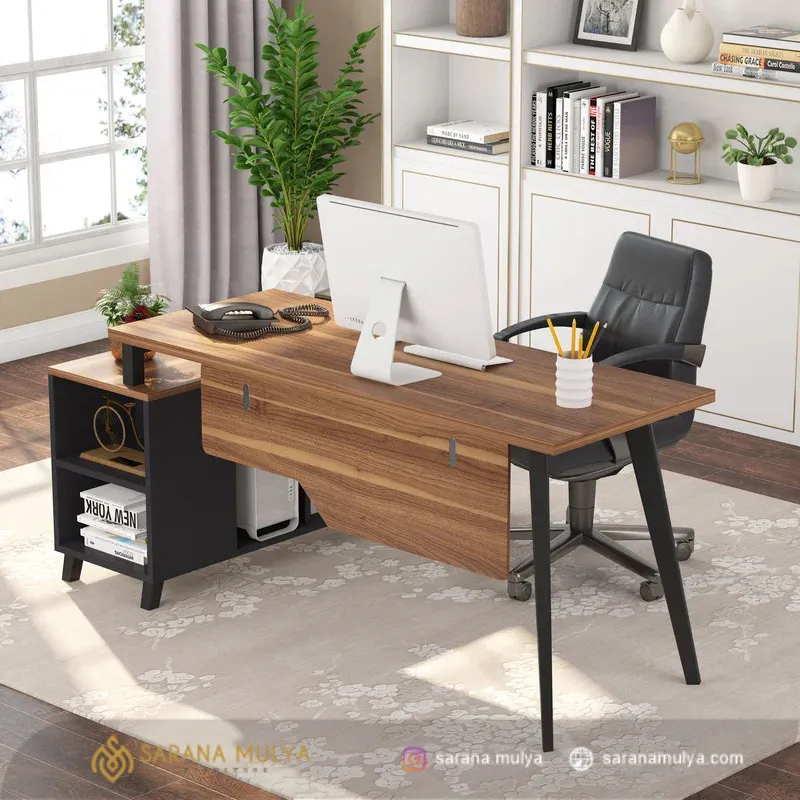 مكتب مدير خشب فى معدن كود GLD 0067 - الصورة 2