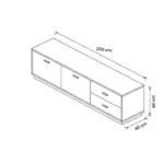 ⁦وحدة تلفزيون كود GLTV016⁩ - الصورة ⁦4⁩