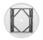 ⁦C 110 أبيض - ترابيزة دائرية 110 سم⁩ - الصورة ⁦3⁩
