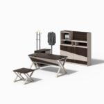 ⁦مكتب مدير خشب فى معدن كود GLD 0068⁩ - الصورة ⁦4⁩