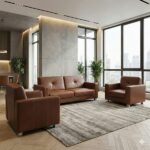 طقم انترية استقبال جلد GLS 505