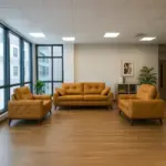 ⁦طقم انترية جلد مكتبى كود GL HC-107 MADRID⁩ - الصورة ⁦7⁩