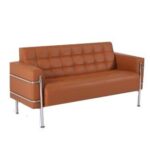 ⁦كنبة استقبال 3مقعد جلد⁩ - الصورة ⁦2⁩