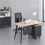 مكتب كمبيوتر خشب فى معدن كود GLD 0064