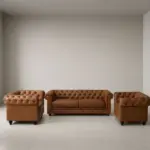 ⁦طقم انترية جلد مكتبى كود GL HC SHESTERFIELD⁩ - الصورة ⁦5⁩