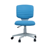 رودي كرسي مكتب طبي مودرن جلد متحرك فريم ابيض بدون  يدات