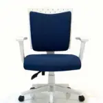 جلاكسي كرسي مكتب طبي قماش متحرك فريم ابيض