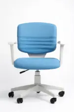 رودي كرسي مكتب طبي مودرن جلد متحرك فريم ابيض