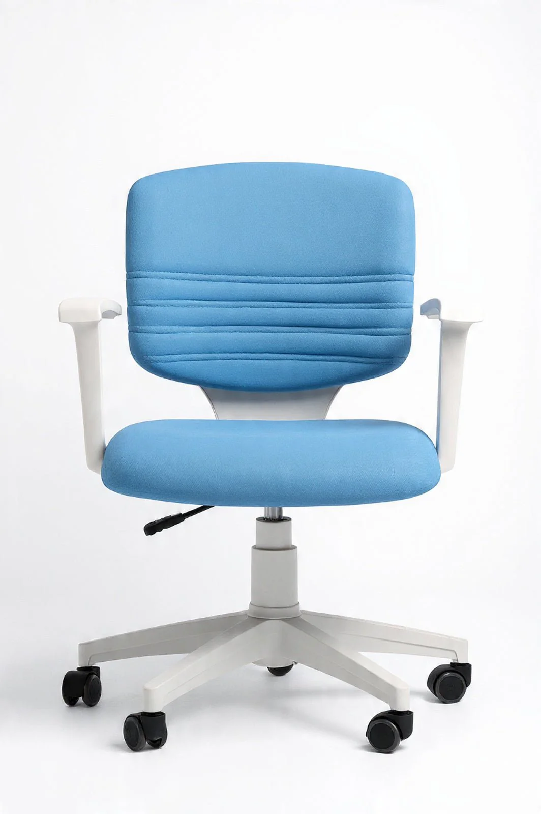 ⁦رودي كرسي مكتب طبي مودرن جلد متحرك فريم ابيض⁩ - الصورة ⁦1⁩