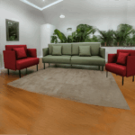 طقم انترية استقبال جلد GLS-M145