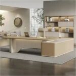 ⁦مكتب مدير فخم خشب MDF قشرة PVC كود GDGL 1012⁩ - الصورة ⁦3⁩