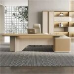 مكتب مدير فخم خشب MDF قشرة PVC كود GDGL 1012