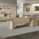⁦مكتب مدير فخم خشب MDF قشرة PVC كود GDGL 1012⁩ - الصورة ⁦4⁩