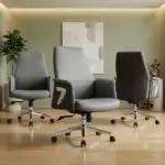كرسى مكتب مدير جلد وسط CHGB 86