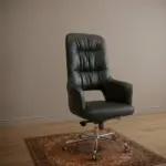 كرسي مكتب مدير ظهر عالي جلد CHG 15