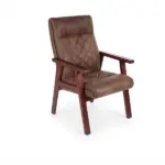 كرسى انتظار جلد كلاسيك عالى كود CHGLS 1002W
