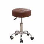 ⁦كرسى  معمل  جلد متحرك Lab chair⁩ - الصورة ⁦3⁩