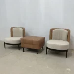 ⁦فوتية استقبال  سوفت  طبى جلد مقلوب⁩ - الصورة ⁦3⁩