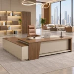 مكتب مدير مودرن مرتكز على سايد جانبى موديل GLD 0011