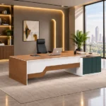 مكتب مدير مودرن مرتكز على سايد جانبى موديل GLD 0012